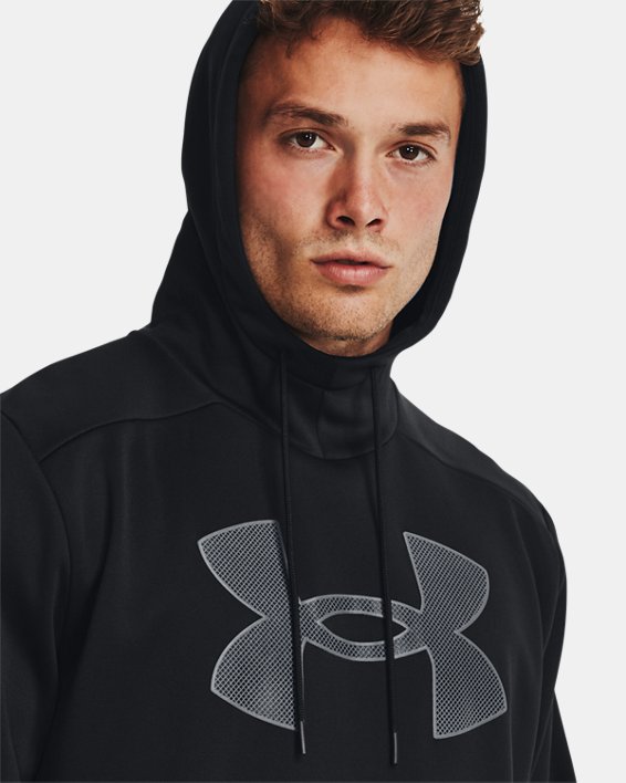 Men's Armour Fleece® Big Logo Hoodie, Black, pdpMainDesktop image number 3